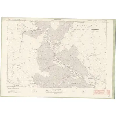 1948 Map of Roxburghshire Sheet nXXXIX, 1952 Print