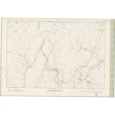 1916 Map of Roxburghshire Sheet nXXXV, 1923 Print