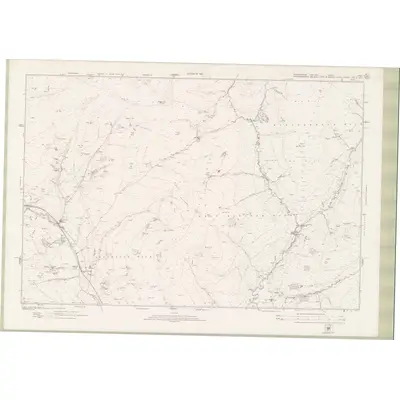 1916 Map of Roxburghshire Sheet nXXXVI, 1925 Print