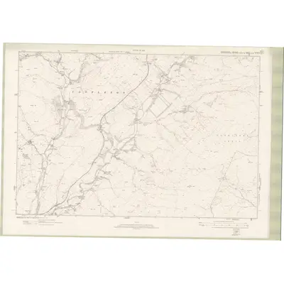 1916 Map of Roxburghshire Sheet nXXXVIII, 1923 Print