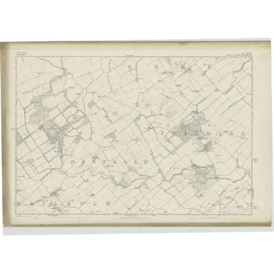 1858 Map of Roxburghshire, Sheet V, 1862 Print
