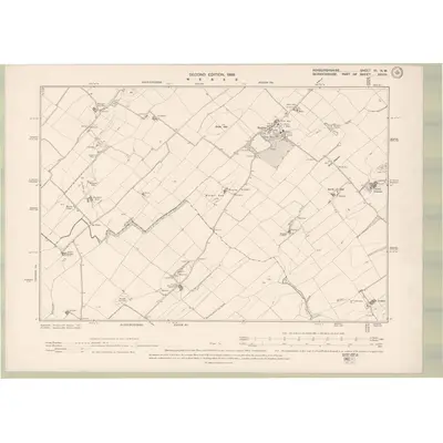 1897 Map of Roxburghshire Sheet VI.NW, 1899 Print