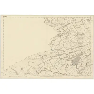 1858 Map of Roxburghshire, Sheet XIII, 1863 Print