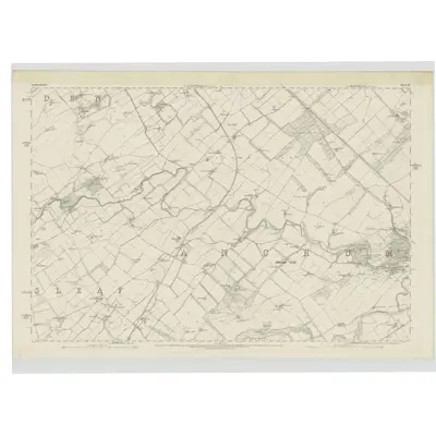 1859 Map of Roxburghshire, Sheet XIV, 1863 Print