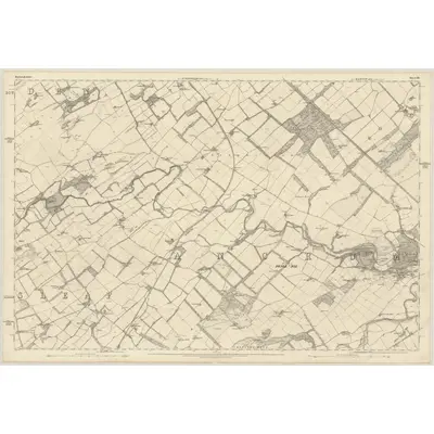 1859 Map of Roxburghshire, Sheet XIV, 1863 Print