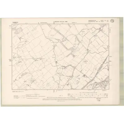 1897 Map of Roxburghshire Sheet XIX.SE, 1899 Print