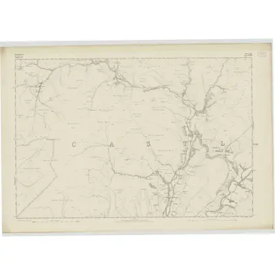 1857 Map of Roxburghshire, Sheet XLII, 1862 Print