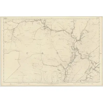 1858 Map of Roxburghshire, Sheet XLII, 1863 Print