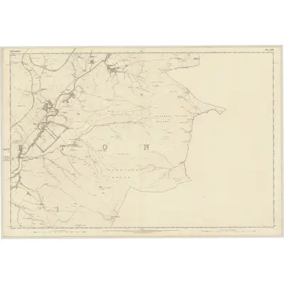 1858 Map of Roxburghshire, Sheet XLIII, 1863 Print