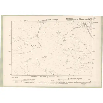 1896 Map of Roxburghshire Sheet XLIII.SE, 1899 Print