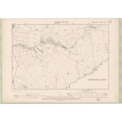 1896 Map of Roxburghshire Sheet XLV.SE, 1899 Print
