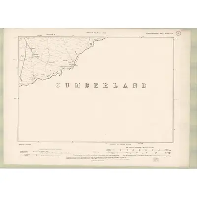 1896 Map of Roxburghshire Sheet XLVIII.NE, 1899 Print
