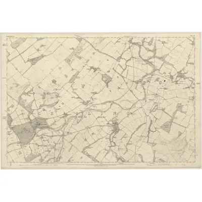 1859 Map of Roxburghshire, Sheet XV, 1863 Print