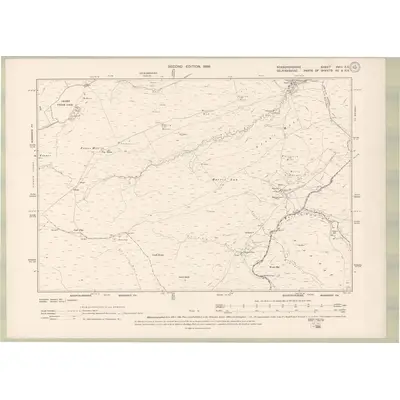 1897 Map of Roxburghshire Sheet XVIII.SE, 1899 Print