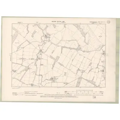 1897 Map of Roxburghshire Sheet XXI.NE, 1899 Print