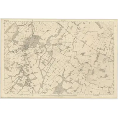 1859 Map of Roxburghshire, Sheet XXI, 1863 Print