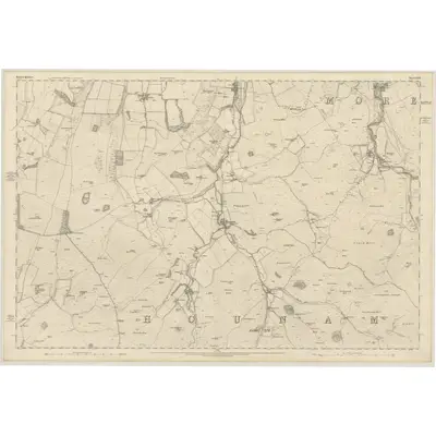 1859 Map of Roxburghshire, Sheet XXII, 1863 Print