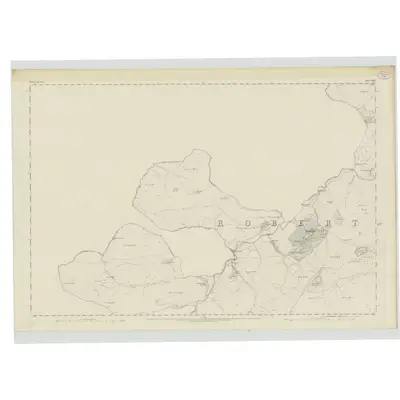 1858 Map of Roxburghshire, Sheet XXIV, 1863 Print