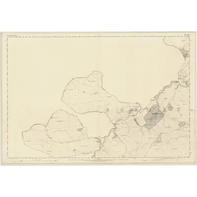 1858 Map of Roxburghshire, Sheet XXIV, 1863 Print