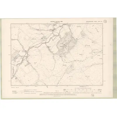 1897 Map of Roxburghshire Sheet XXIV.SE, 1899 Print