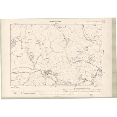 1897 Map of Roxburghshire Sheet XXV.NW, 1899 Print