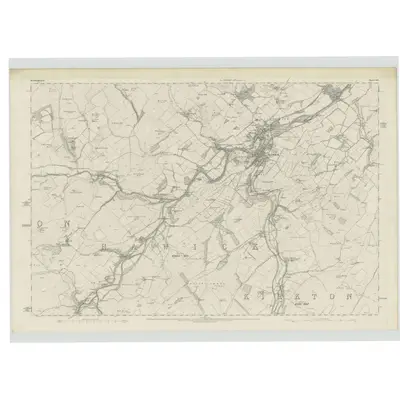 1858 Map of Roxburghshire, Sheet XXV, 1863 Print