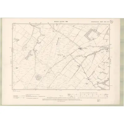 1896 Map of Roxburghshire Sheet XXVI.SW, 1899 Print