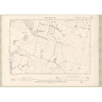 1897 Map of Roxburghshire Sheet XXVII.NE, 1899 Print