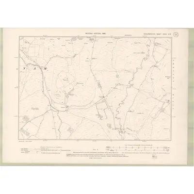 1896 Map of Roxburghshire Sheet XXVIII.NW, 1899 Print