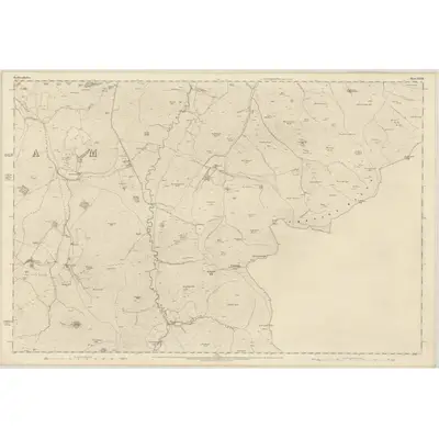 1859 Map of Roxburghshire, Sheet XXVIII, 1863 Print