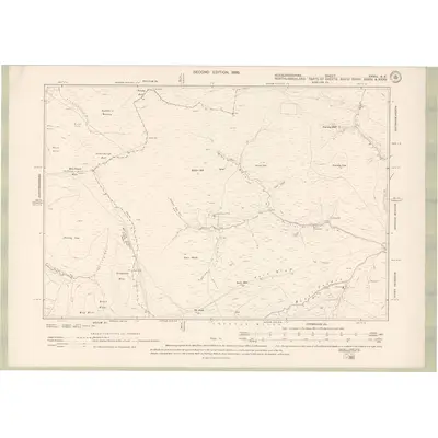 1896 Map of Roxburghshire Sheet XXVIII.SE, 1899 Print