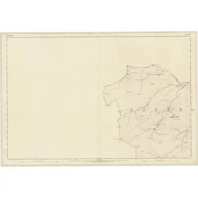 1858 Map of Roxburghshire, Sheet XXX, 1863 Print