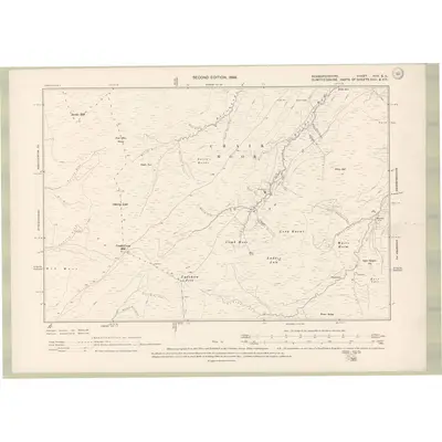1896 Map of Roxburghshire Sheet XXX.SE, 1899 Print