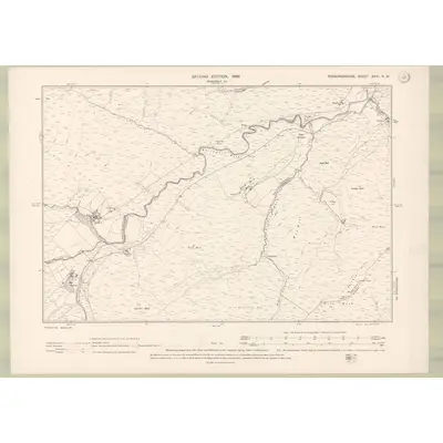1897 Map of Roxburghshire Sheet XXXI.NW, 1899 Print