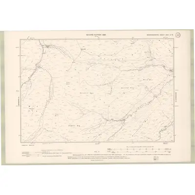 1897 Map of Roxburghshire Sheet XXXI.SW, 1899 Print