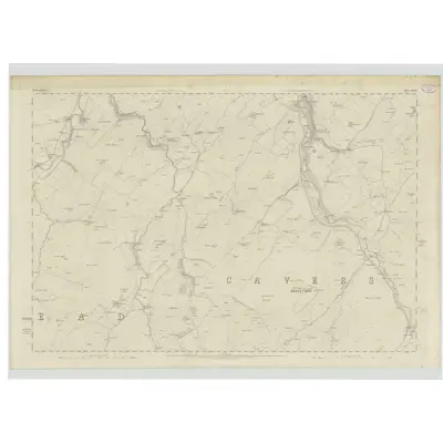 1858 Map of Roxburghshire, Sheet XXXII, 1863 Print