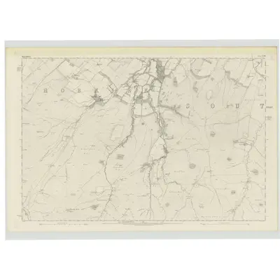 1858 Map of Roxburghshire, Sheet XXXIII, 1863 Print