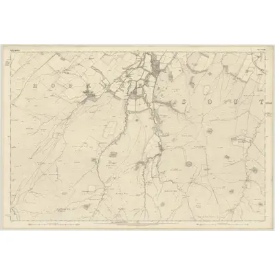1858 Map of Roxburghshire, Sheet XXXIII, 1863 Print