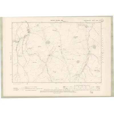1896 Map of Roxburghshire Sheet XXXIII.SE, 1899 Print