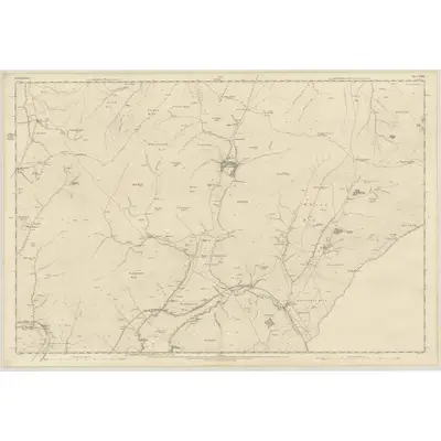 1858 Map of Roxburghshire, Sheet XXXIX, 1863 Print