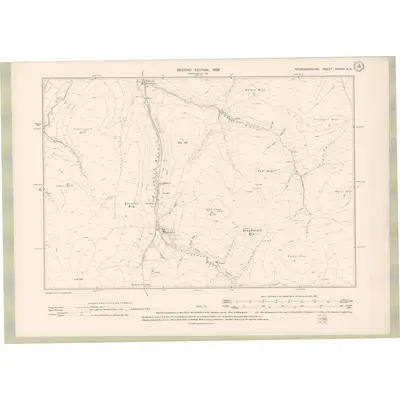 1897 Map of Roxburghshire Sheet XXXVII.NE, 1899 Print
