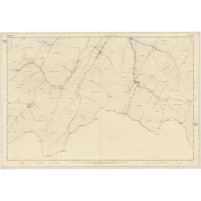 1858 Map of Roxburghshire, Sheet XXXVII, 1863 Print