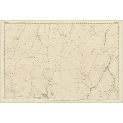1858 Map of Roxburghshire, Sheet XXXVIII, 1863 Print