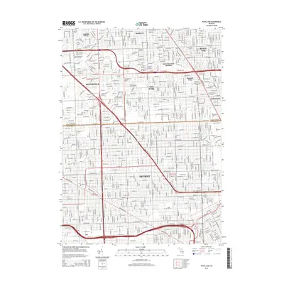 2014 Map of Royal Oak, 2014 Print