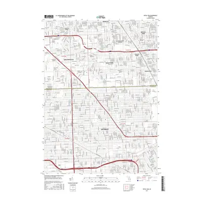 2017 Map of Royal Oak, 2017 Print