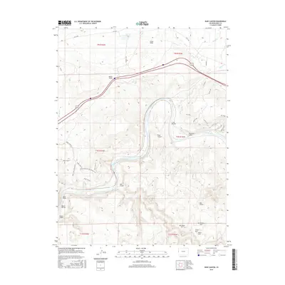 2016 Map of Ruby Canyon, 2016 Print