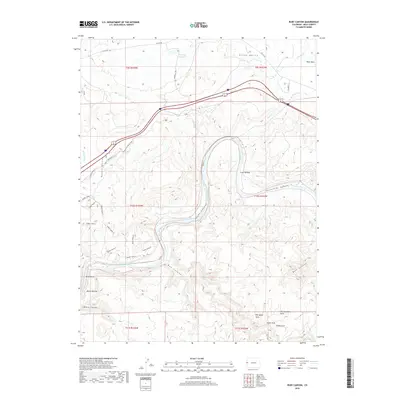 2019 Map of Ruby Canyon, 2019 Print