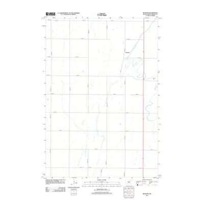 2012 Map of Rudolph, 2012 Print