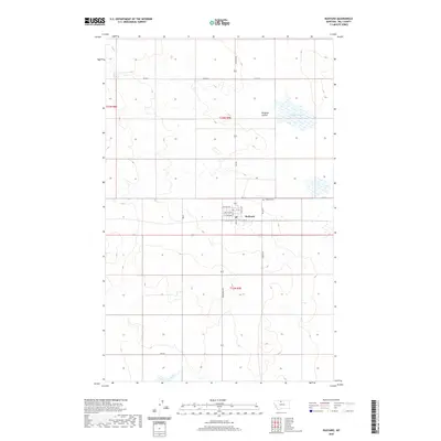 2020 Map of Rudyard, 2020 Print