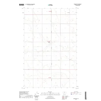 2020 Map of Rudyard NW, 2020 Print